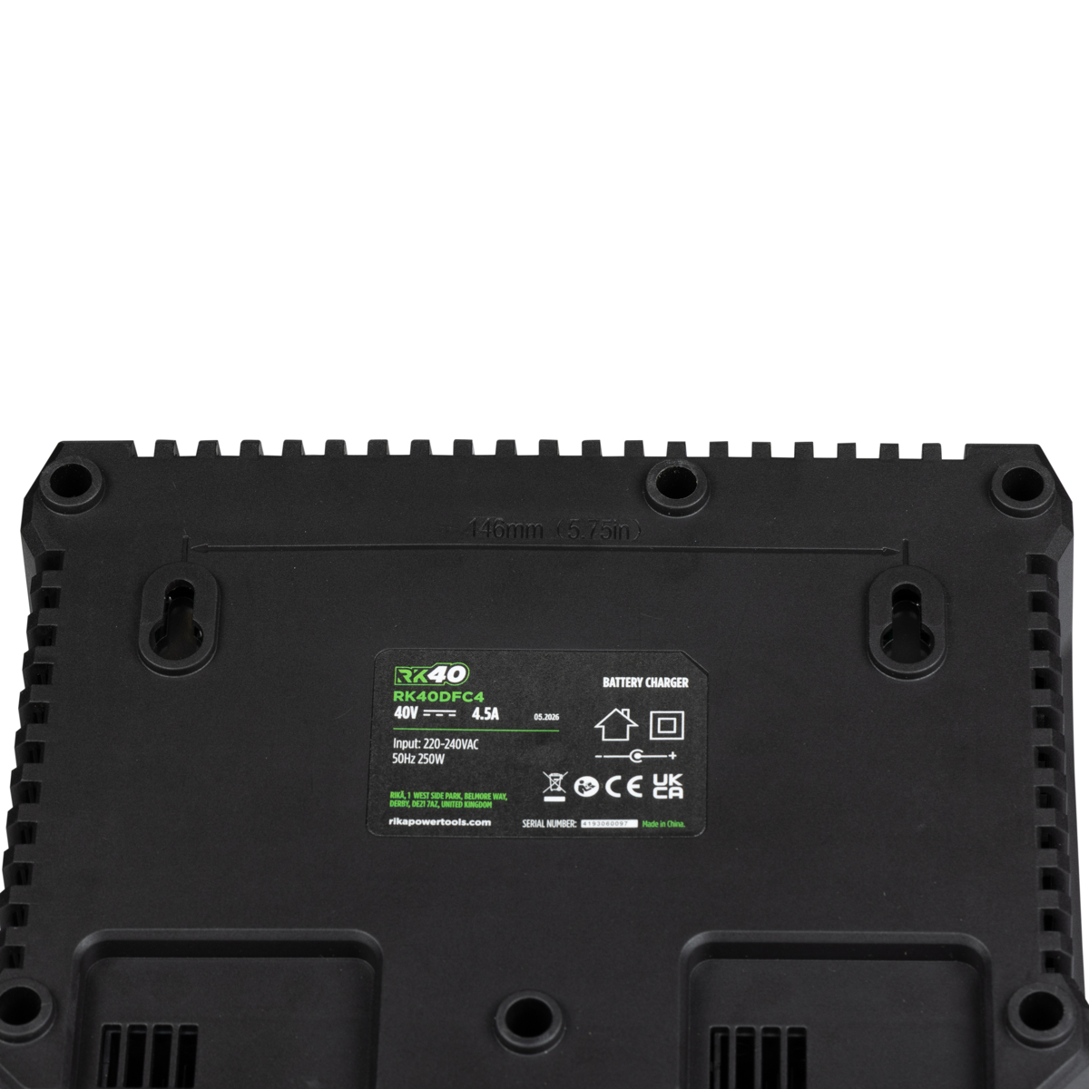 Rikä RK40 40V Double 4.0Ah Battery Fast Charger | 4.5A